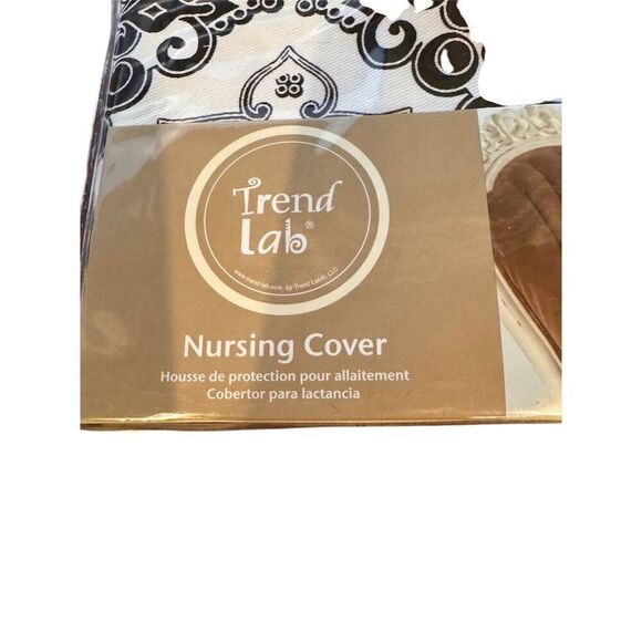 Trend Lab Nursing Cover Black Adjustable Neck Strap - Picture 5 of 7